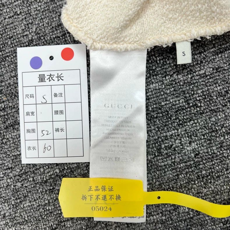 Gucci Gucci White Logo Sweatshirt with Colorful Crystals- DMC Size US S / EU 44-46 / 1 - 8 Thumbnail
