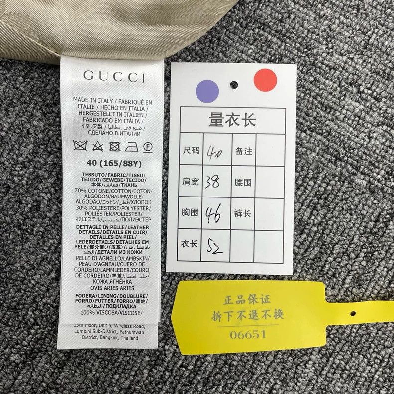 Gucci Short Jacket with Logos and Zippers- DMC