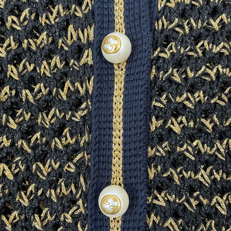 Gucci Gucci Striped Hollow Knit Jacket- DMC Size US S / EU 44-46 / 1 - 5 Thumbnail