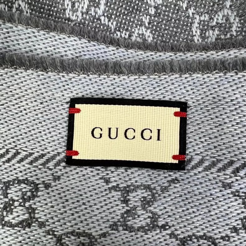 Gucci Gucci Double Face Wool Scarf 48x180- DMC Size ONE SIZE - 4 Thumbnail