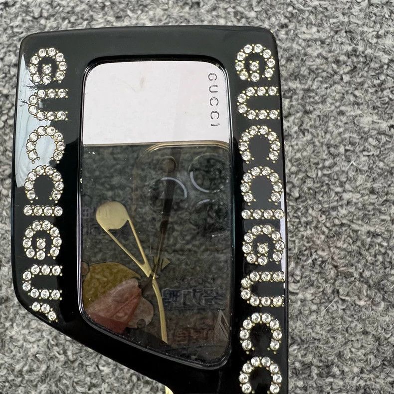 Gucci Gucci Rhinestone Logo Sunglasses- DMC Size ONE SIZE - 3 Thumbnail