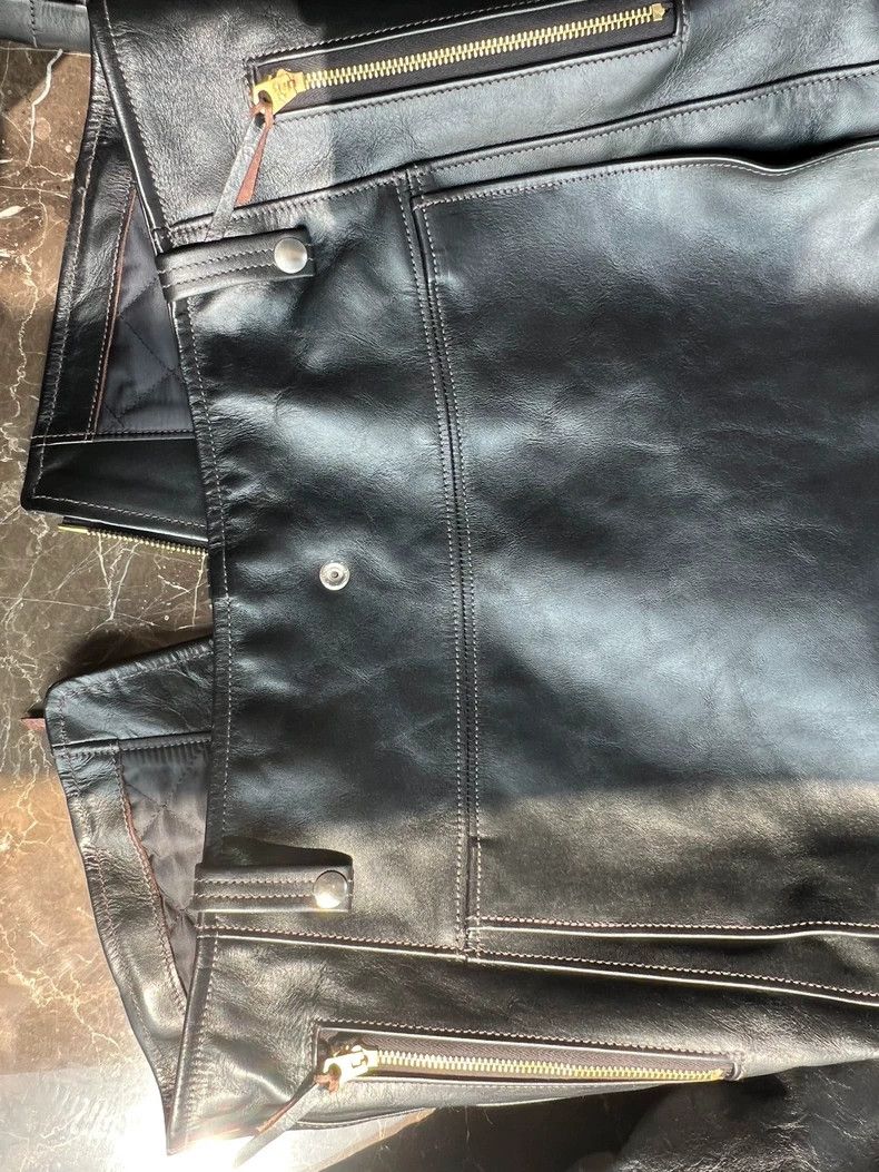 The Real McCoy's BUCO J-24 Classic Leather Motorcycle Jacket- DMC Size US M / EU 48-50 / 2 - 7 Thumbnail