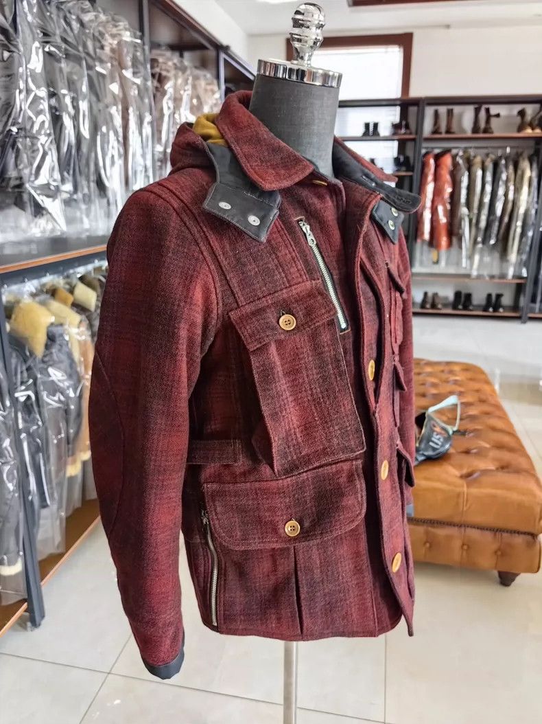 Freewheelers Classic Wool Blend Hunting Jacket Field Master- DMC Size US S / EU 44-46 / 1 - 3 Thumbnail