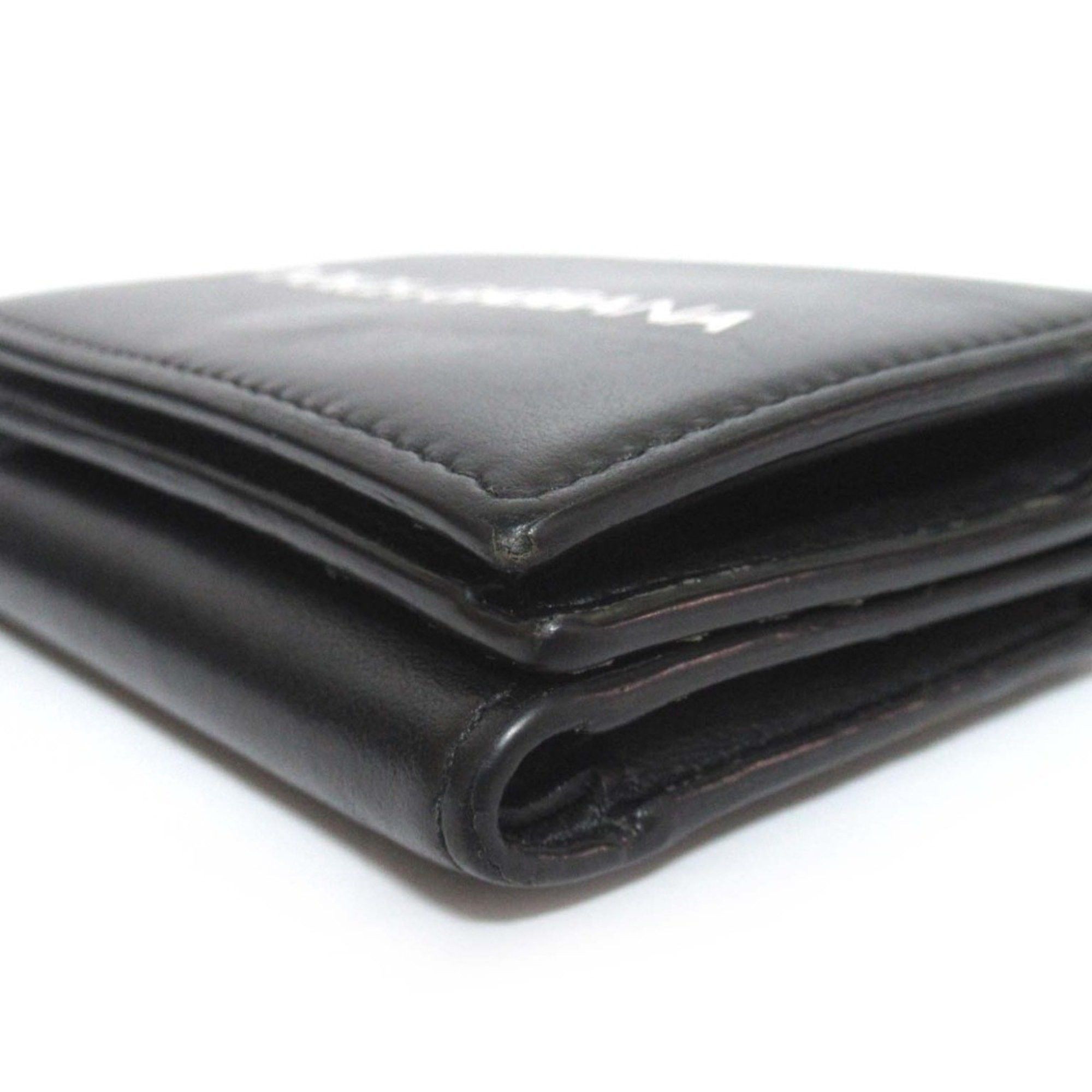 Dolce & Gabbana DOLCE&GABBANA Dolce & Gabbana Logo Print Leather Compact Wallet Tri-fold Coin Purse Black Men Women Size ONE SIZE - 3 Thumbnail
