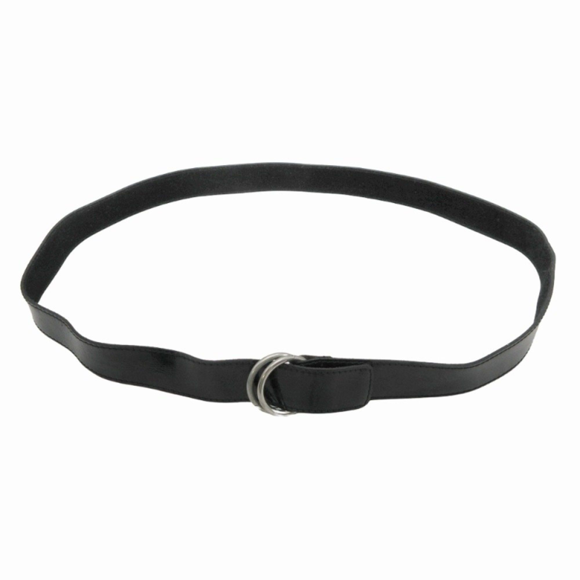 Maison Margiela Maison Margiela MM6 Patent Leather Ring Belt Accessory Narrow M Black Men's Women's Size ONE SIZE - 2 Thumbnail