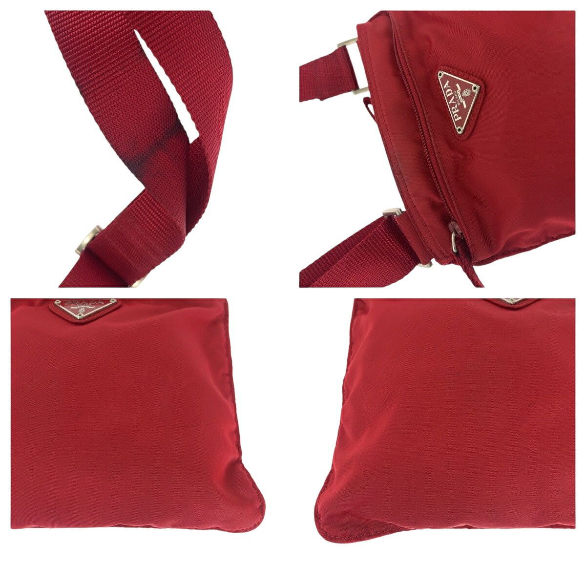 Prada Prada Prada Tessuto Triangle Logo Plate Nylon Shoulder Bag Others Crossbody Bag B7372 Size ONE SIZE - 5 Thumbnail