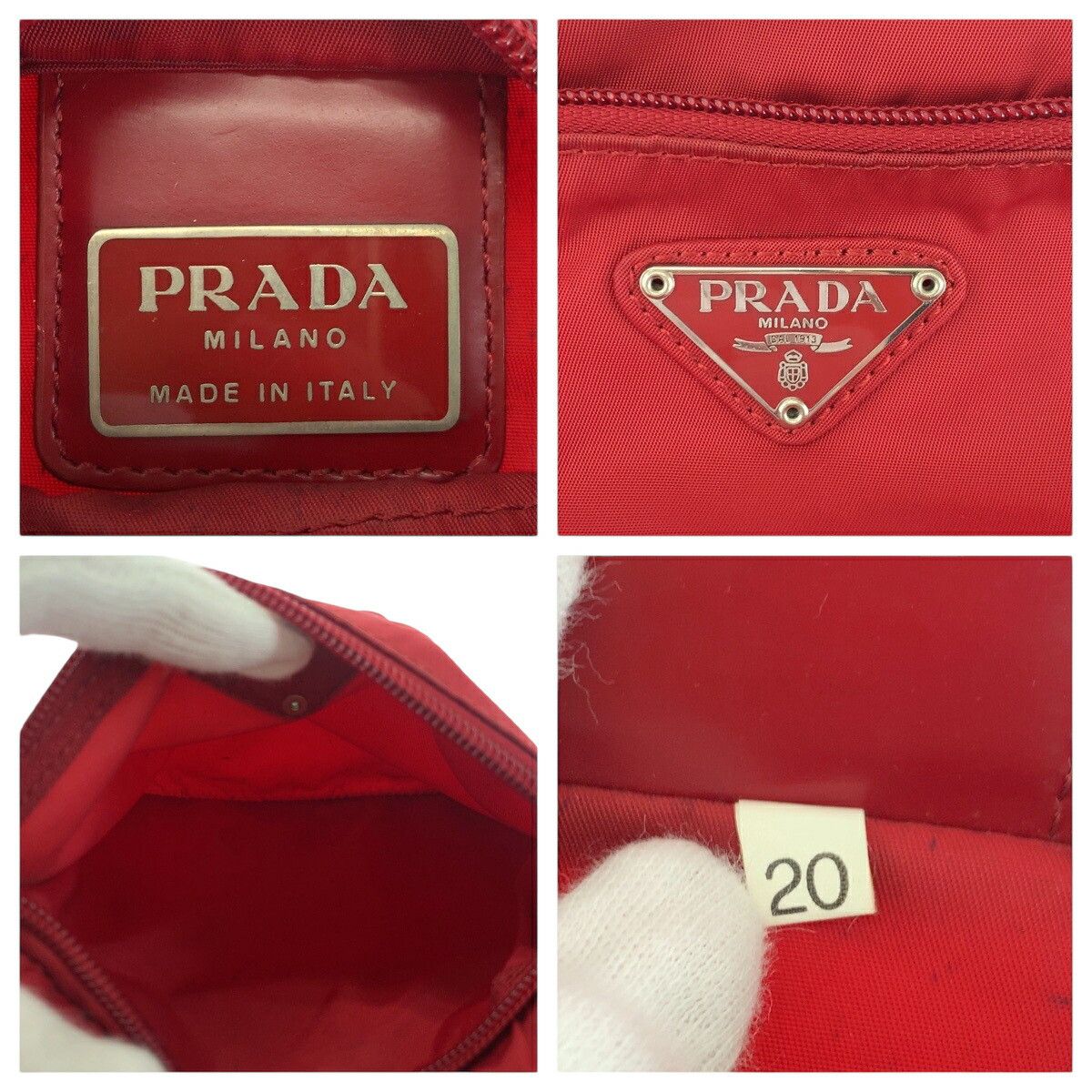 Prada Prada Prada Tessuto Triangle Logo Plate Nylon Shoulder Bag Others Crossbody Bag B7372 Size ONE SIZE - 4 Thumbnail