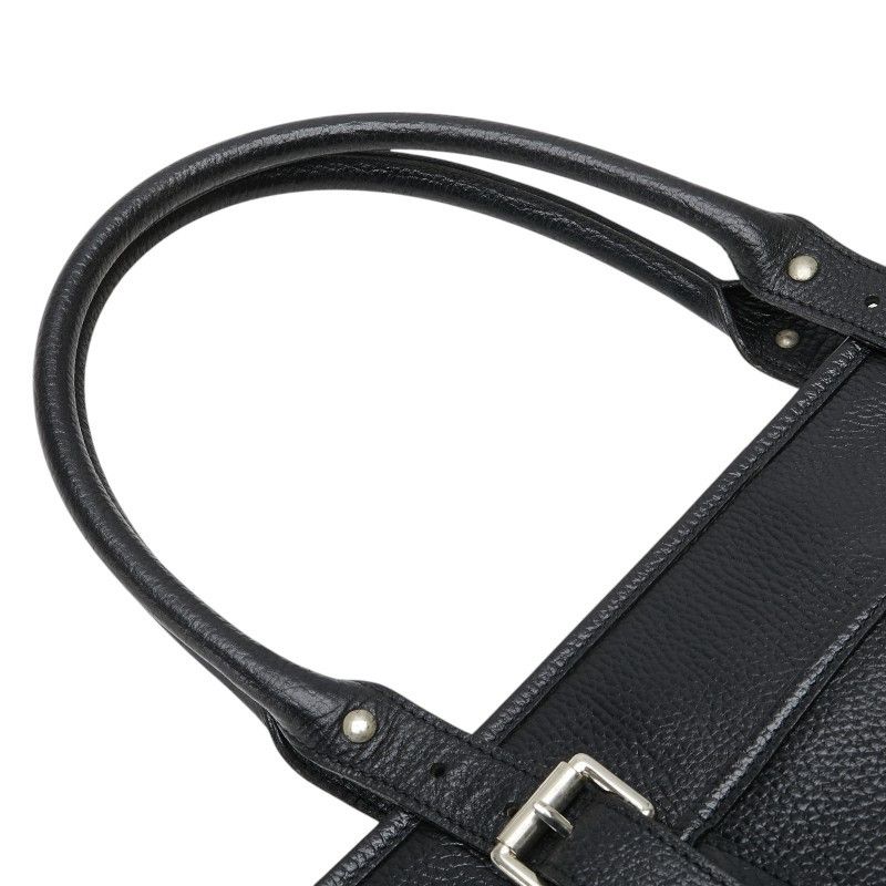 Burberry Burberry Burberry Leather Nova Check Tote Bag Briefcase Leather Tote Bag Size ONE SIZE - 9 Thumbnail