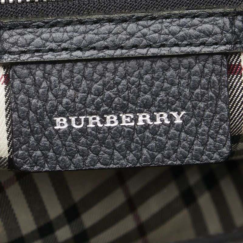 Burberry Burberry Burberry Leather Nova Check Tote Bag Briefcase Leather Tote Bag Size ONE SIZE - 11 Thumbnail