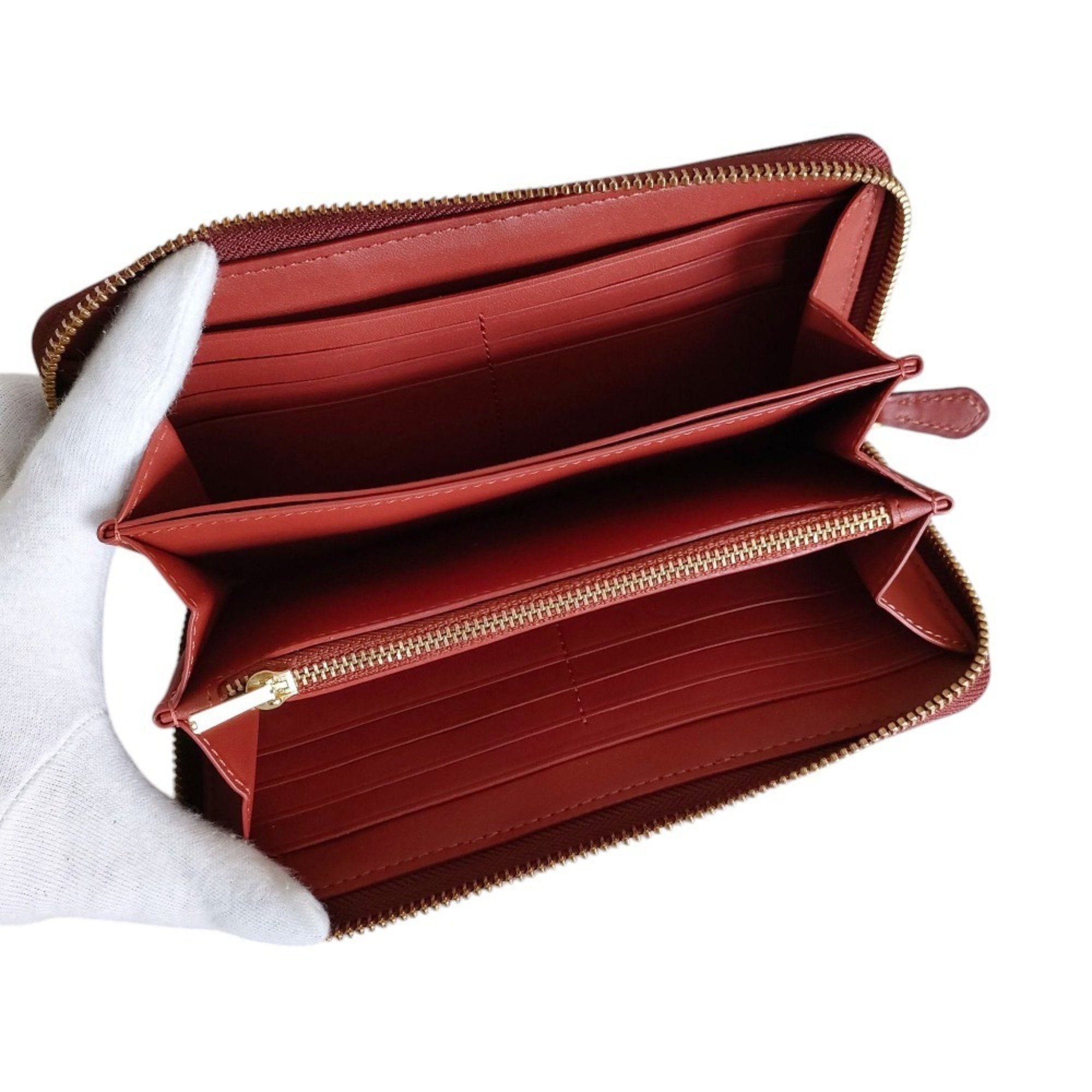 Coach COACH Accordion Zip Wallet Color Block Signature Canvas Long CC490 Brown Women's Size ONE SIZE - 7 Thumbnail