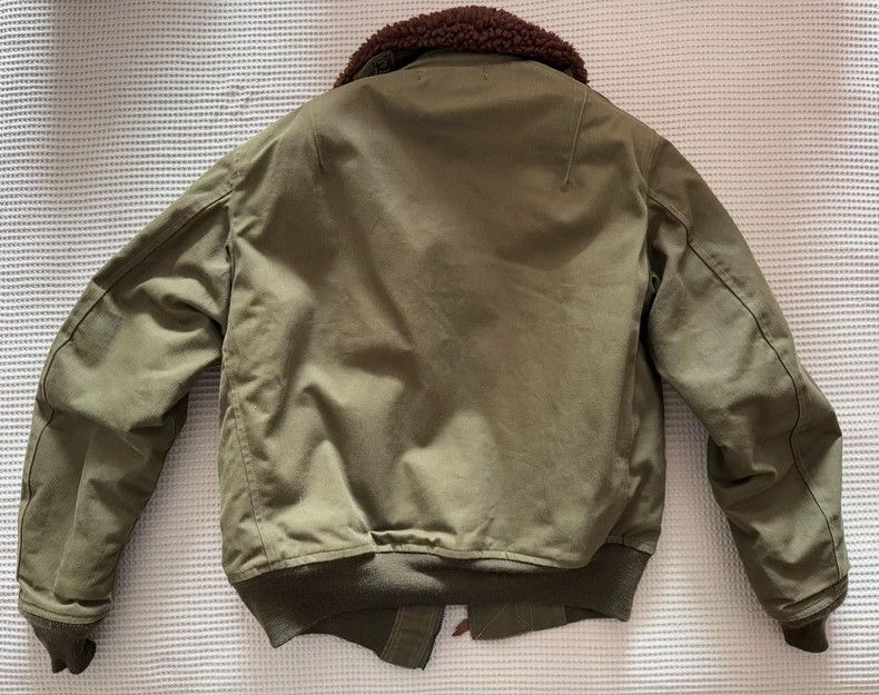 Freewheelers Freewheelers B-15B Flight Jacket in Alpaca Wool- DMC Size US M / EU 48-50 / 2 - 2 Thumbnail