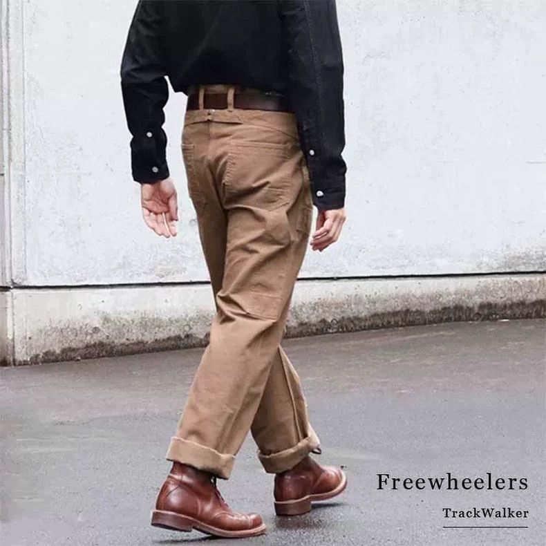 Freewheelers High Density Cargo Pants in Khaki Color- DMC Size US 34 / EU 50 - 7 Thumbnail