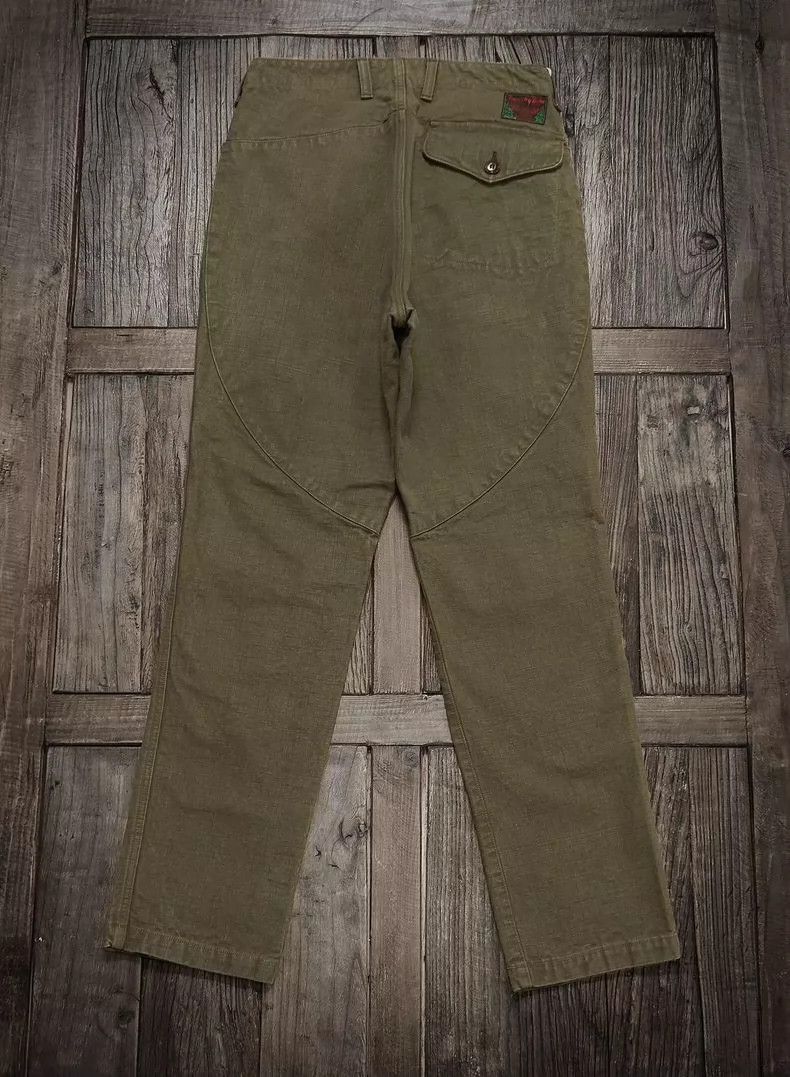 Freewheelers FREEWHEELERS BEAR TOOTH TROUSERS 13oz Canvas- DMC Size US 32 / EU 48 - 2 Thumbnail