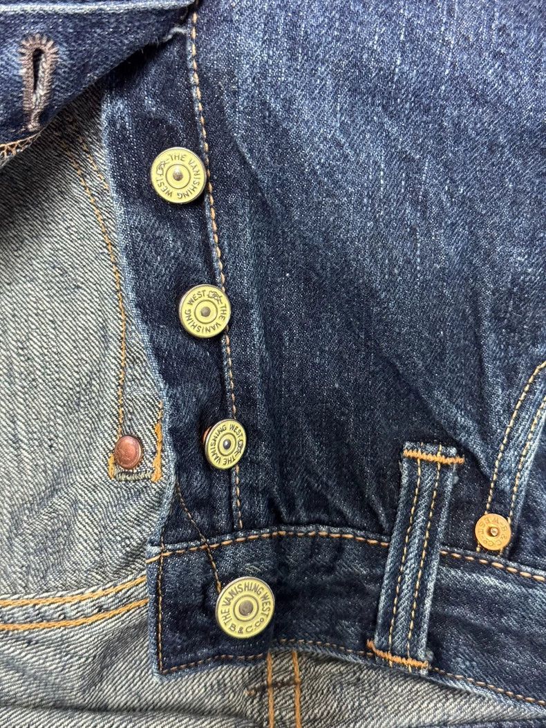 Freewheelers Vintage 14oz Raw Denim Slim Fit Jeans- DMC Size US 31 - 4 Thumbnail