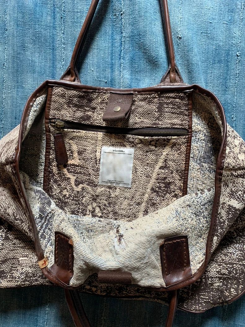 Visvim Visvim Charcoal Tote Bag with Unique Weave- DMC Size ONE SIZE - 4 Thumbnail