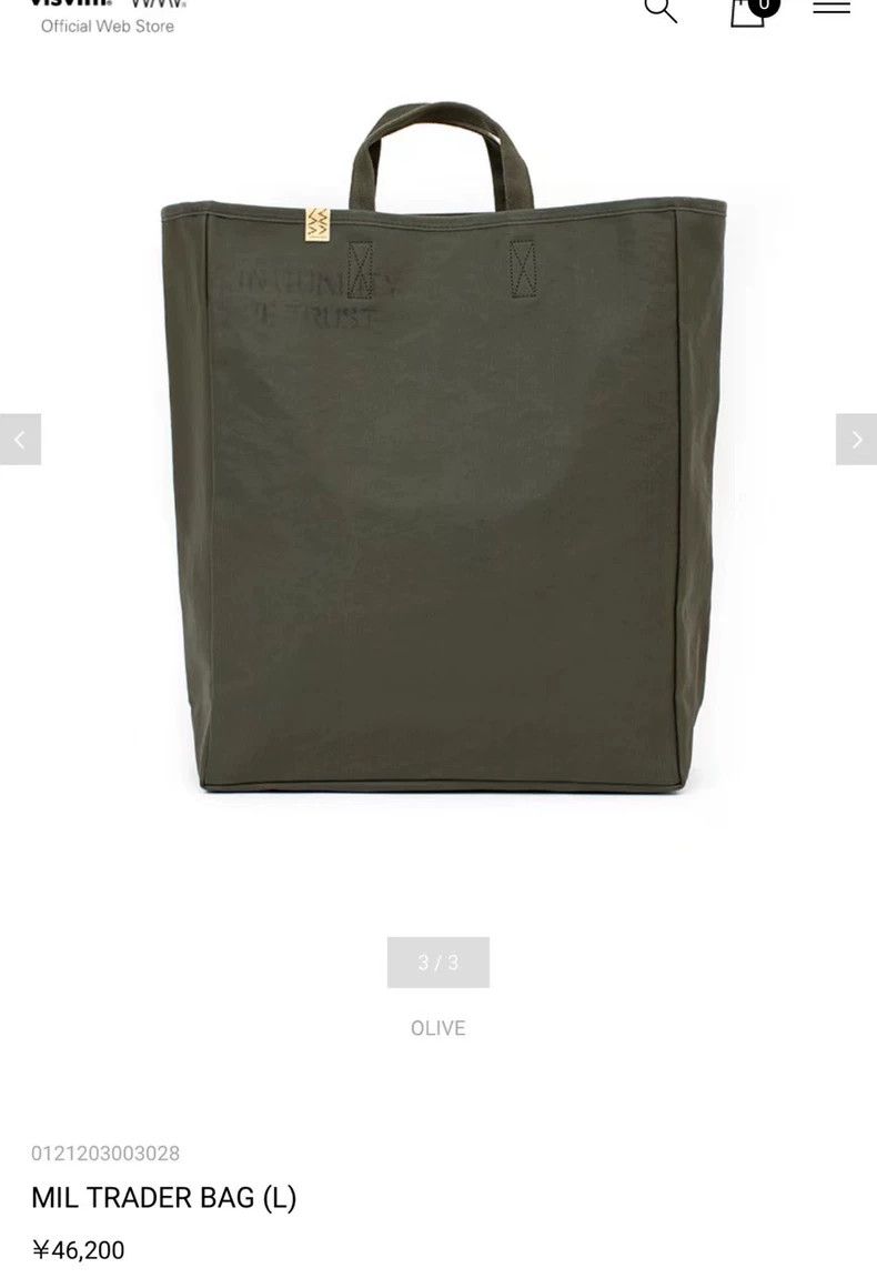 Visvim visvim 21 AW MIL TRADER BAG in Olive- DMC Size ONE SIZE - 7 Thumbnail