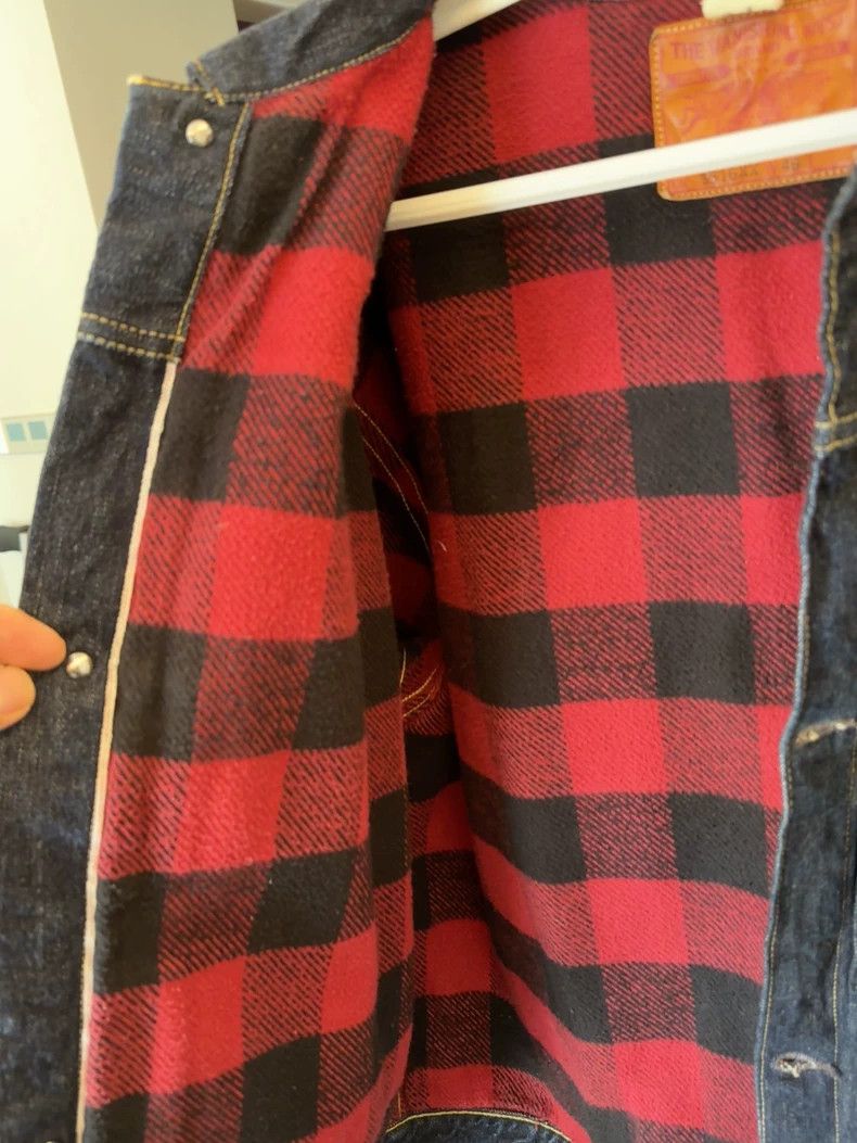 Freewheelers Classic Denim Jacket with Flannel Lining- DMC Size US M / EU 48-50 / 2 - 4 Thumbnail