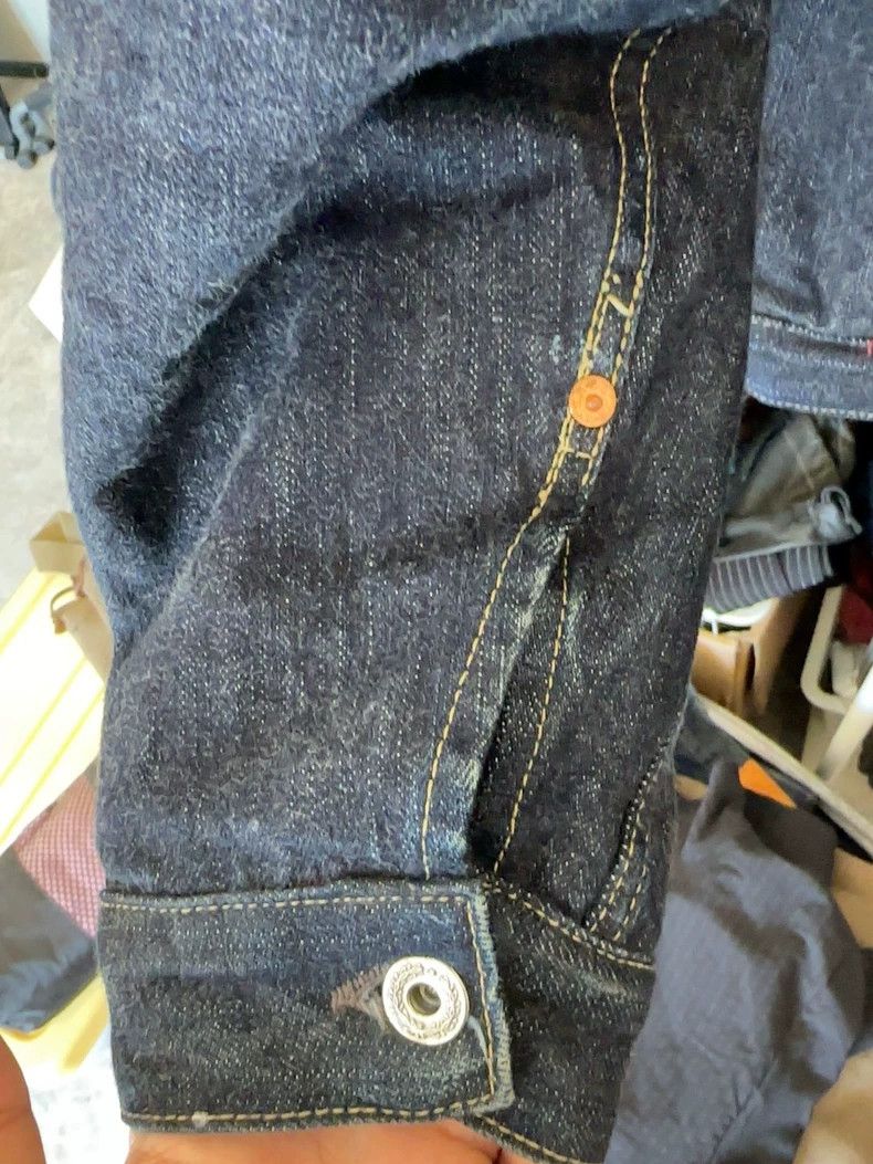 Freewheelers Classic Denim Jacket with Flannel Lining- DMC Size US M / EU 48-50 / 2 - 3 Thumbnail