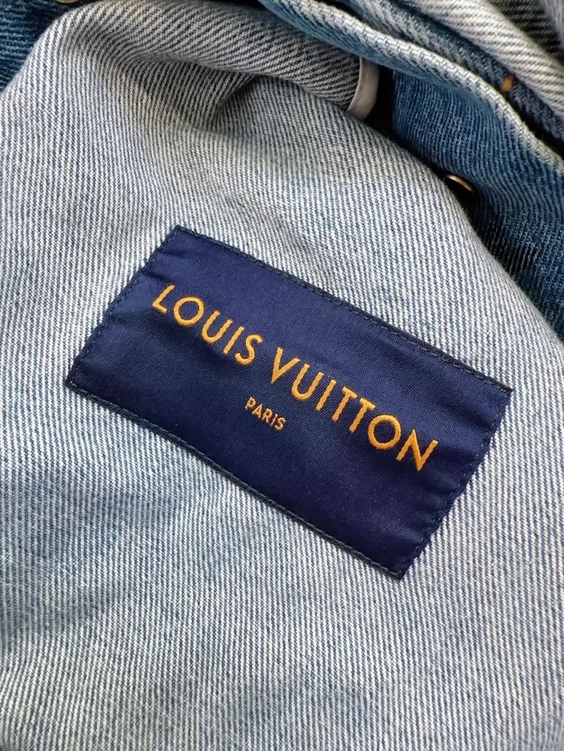 Louis Vuitton Vintage Louis Vuitton Denim Jacket with Logo- DMC Size US XXL / EU 58 / 5 - 5 Thumbnail