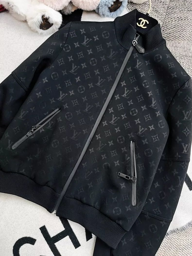 Louis Vuitton Louis Vuitton Black Logo Long Sleeve Jacket- DMC Size US S / EU 44-46 / 1 - 2 Thumbnail
