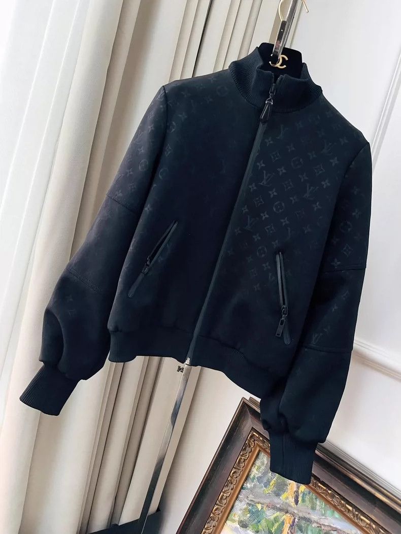 Louis Vuitton Louis Vuitton Black Logo Long Sleeve Jacket- DMC Size US S / EU 44-46 / 1 - 7 Thumbnail