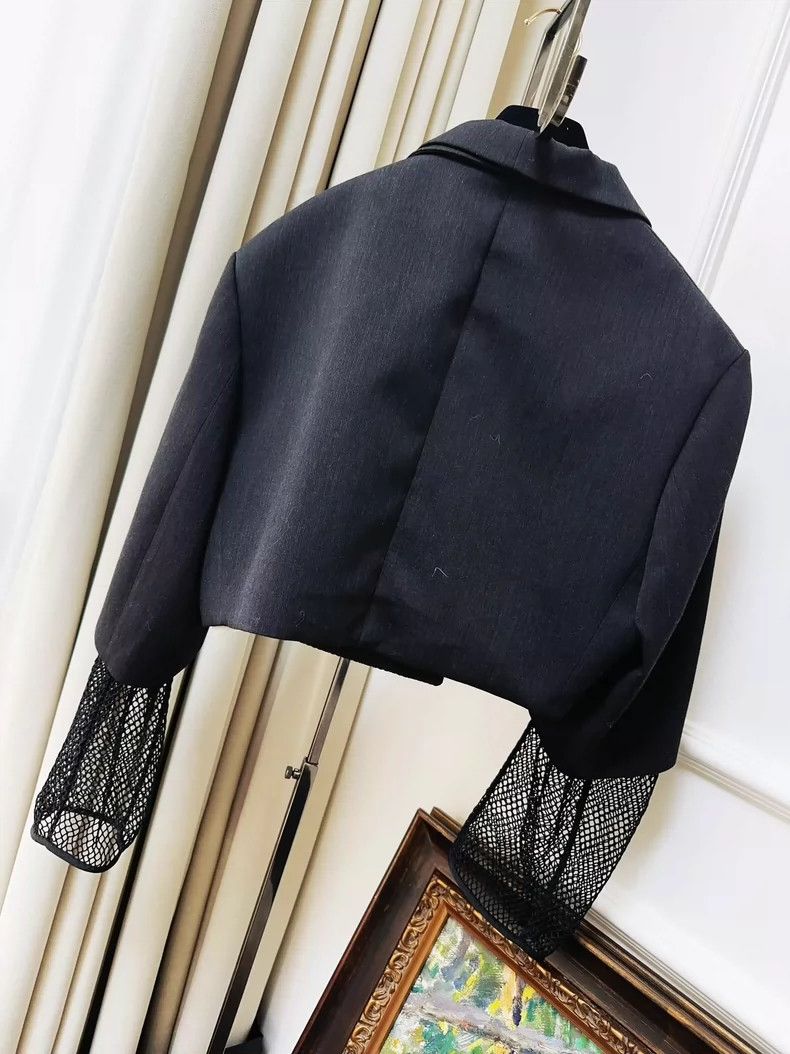 Louis Vuitton Louis Vuitton Black Cropped Suit Jacket- DMC Size US S / EU 44-46 / 1 - 2 Thumbnail