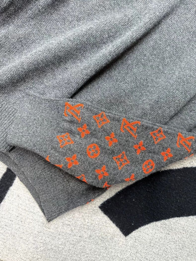 Louis Vuitton Gray and Orange Louis Vuitton Sweater- DMC Size US S / EU 44-46 / 1 - 4 Thumbnail