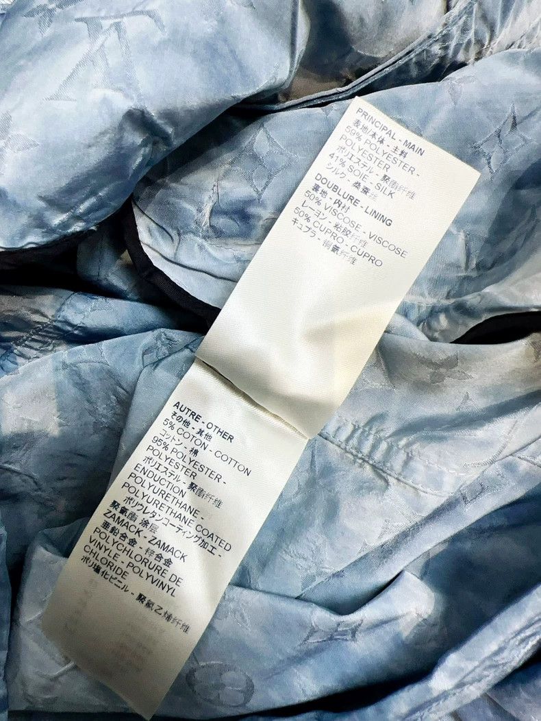 Louis Vuitton Blue Gradient Logo Hooded Jacket- DMC Size US M / EU 48-50 / 2 - 9 Thumbnail