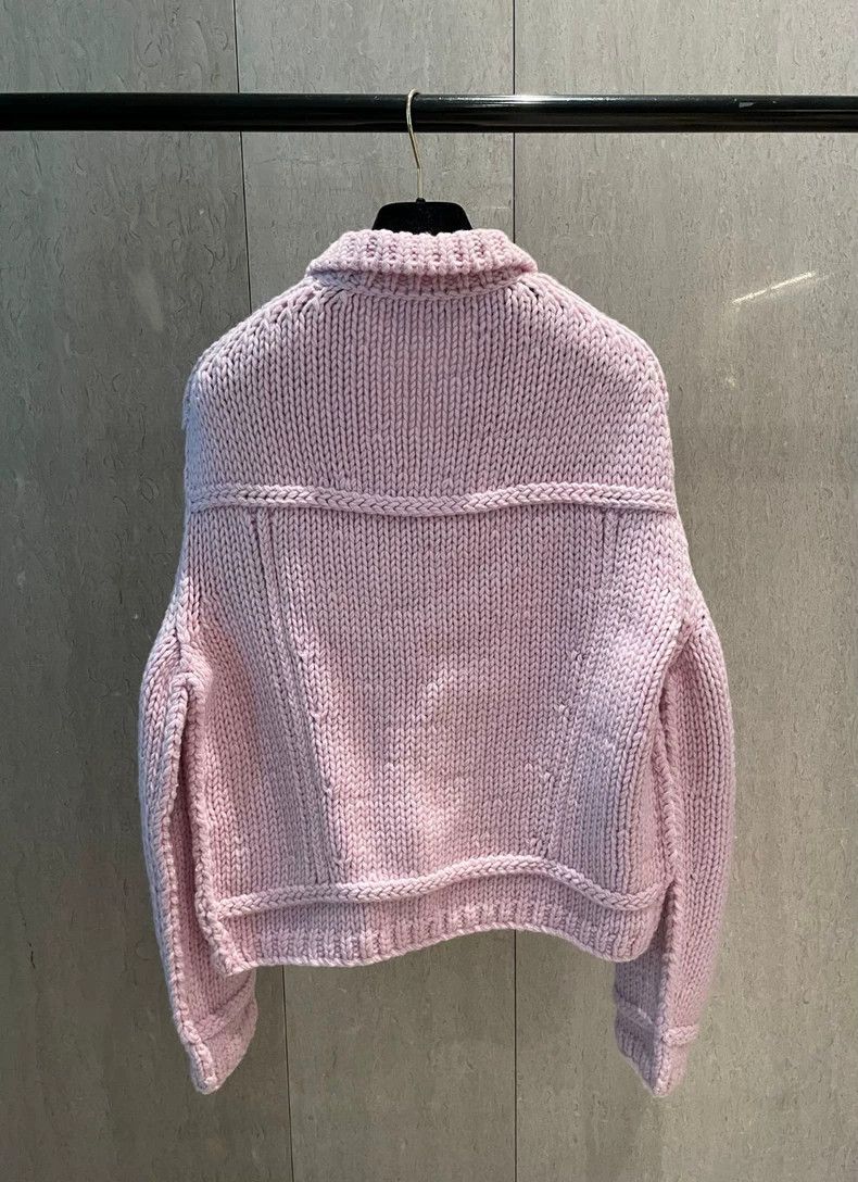 Louis Vuitton Lavender Knit Sweater Jacket by Louis Vuitton- DMC Size US XS / EU 42 / 0 - 5 Thumbnail