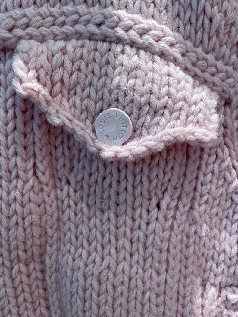 Louis Vuitton Lavender Knit Sweater Jacket by Louis Vuitton- DMC Size US XS / EU 42 / 0 - 2 Thumbnail