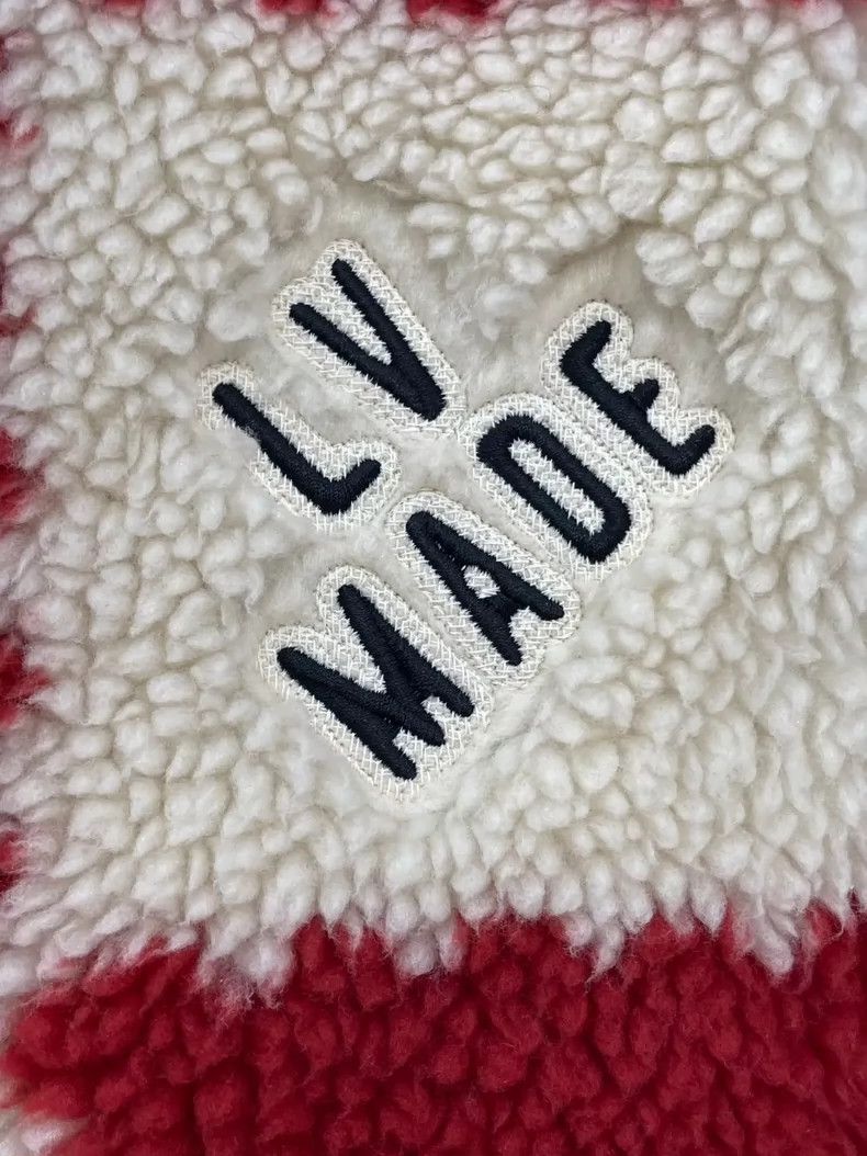 Louis Vuitton Red and White Checkerboard Teddy Jacket- DMC Size US XXL / EU 58 / 5 - 3 Thumbnail