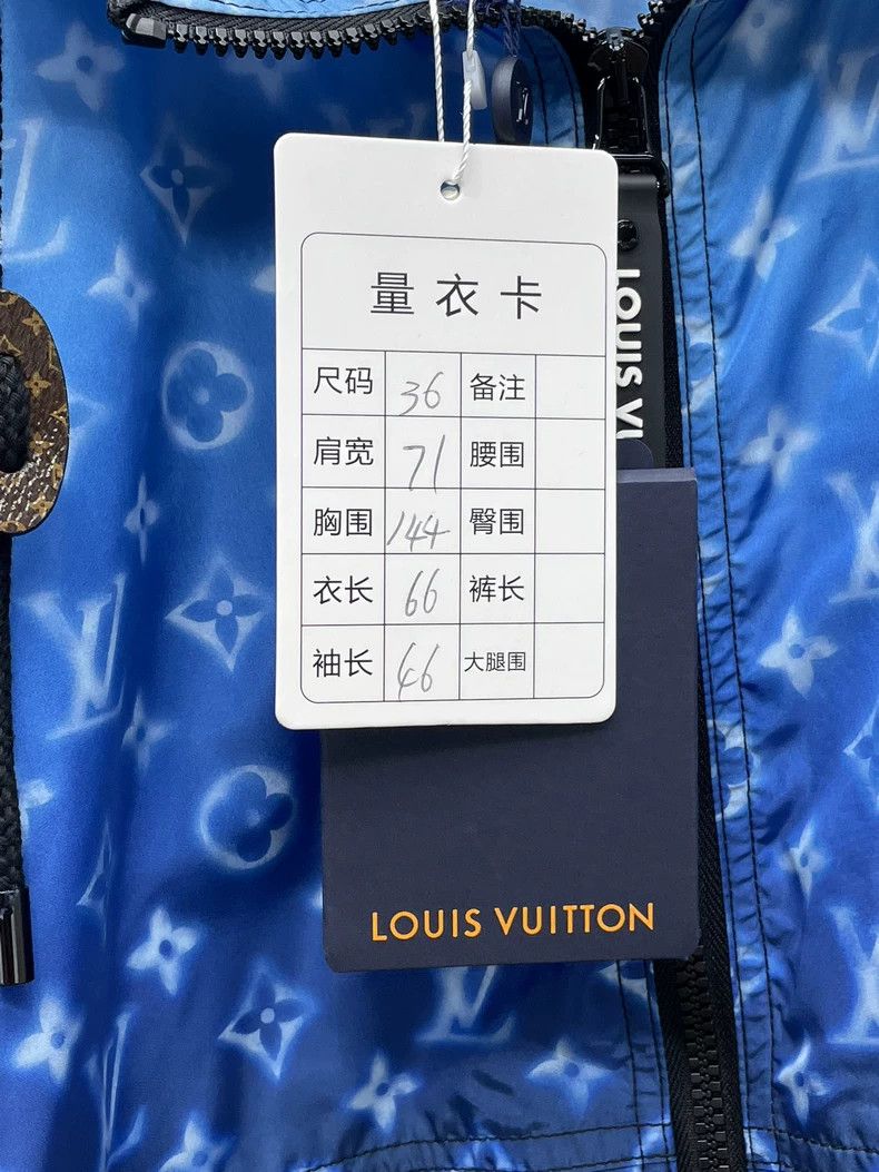 Louis Vuitton Blue Gradient Logo Windbreaker Jacket- DMC Size US S / EU 44-46 / 1 - 7 Thumbnail