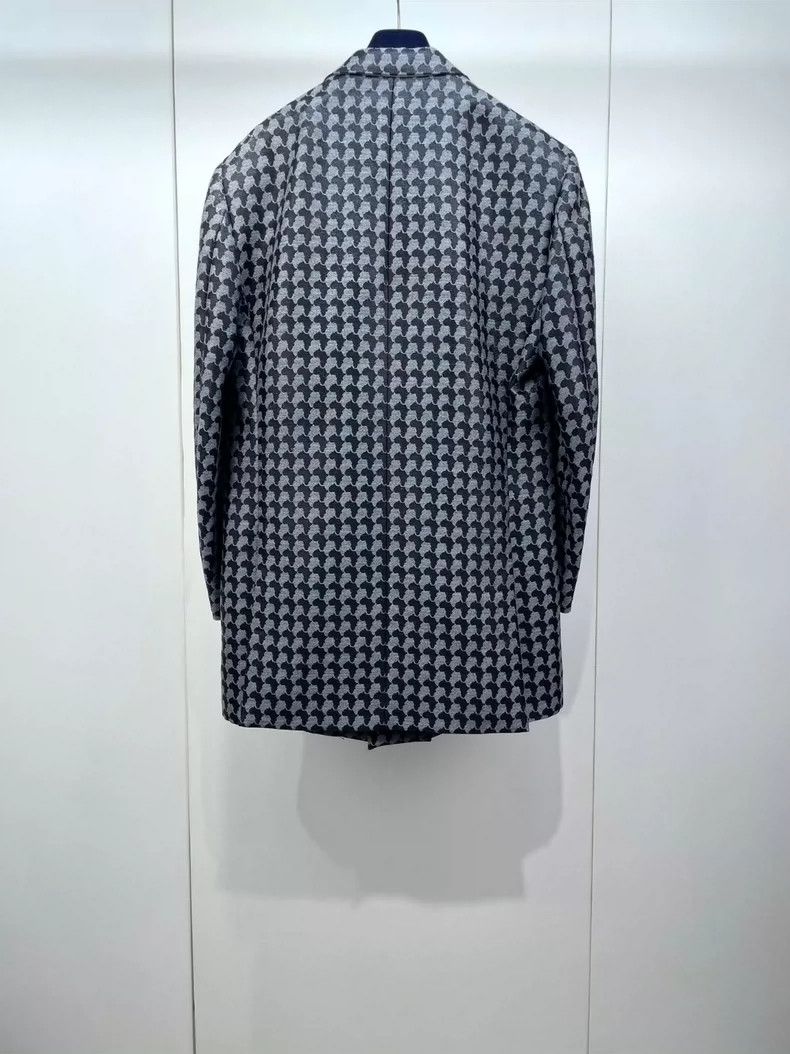 Louis Vuitton LV Black Gray Suit Jacket- DMC Size US M / EU 48-50 / 2 - 2 Thumbnail