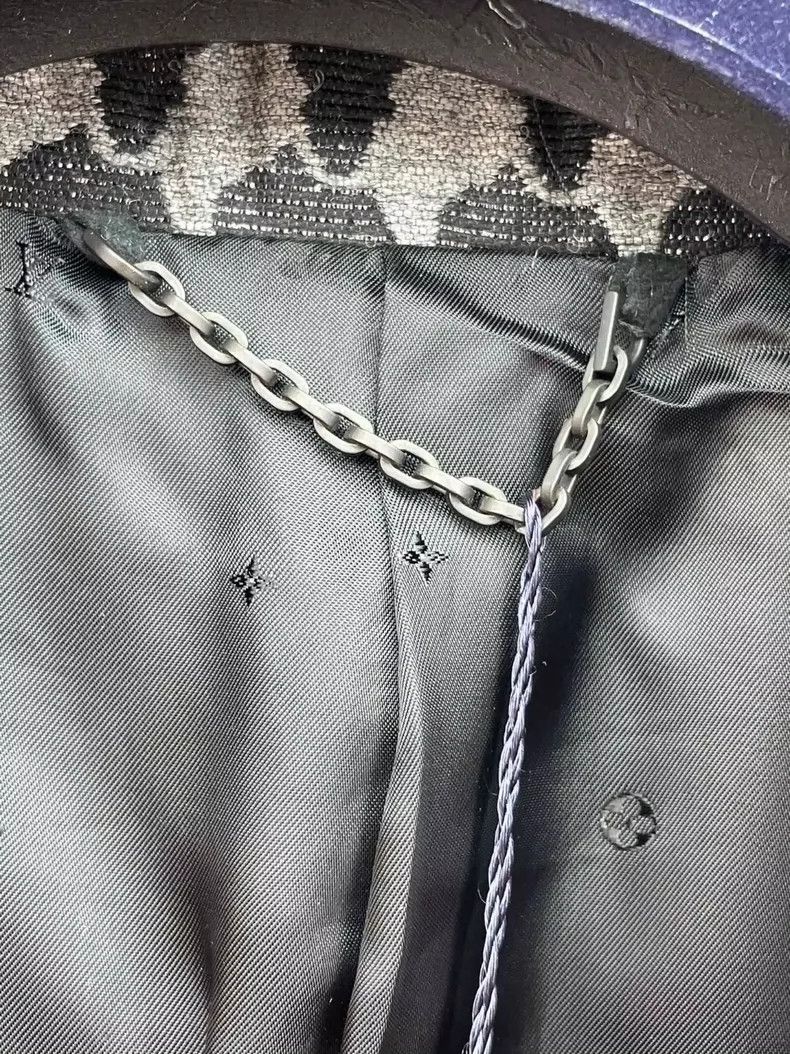 Louis Vuitton LV Black Gray Suit Jacket- DMC Size US M / EU 48-50 / 2 - 3 Thumbnail
