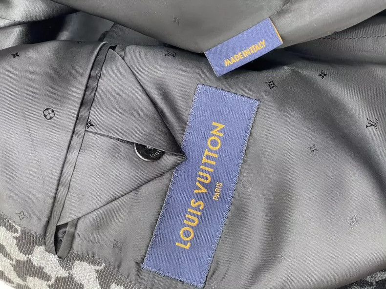 Louis Vuitton LV Black Gray Suit Jacket- DMC Size US M / EU 48-50 / 2 - 6 Thumbnail