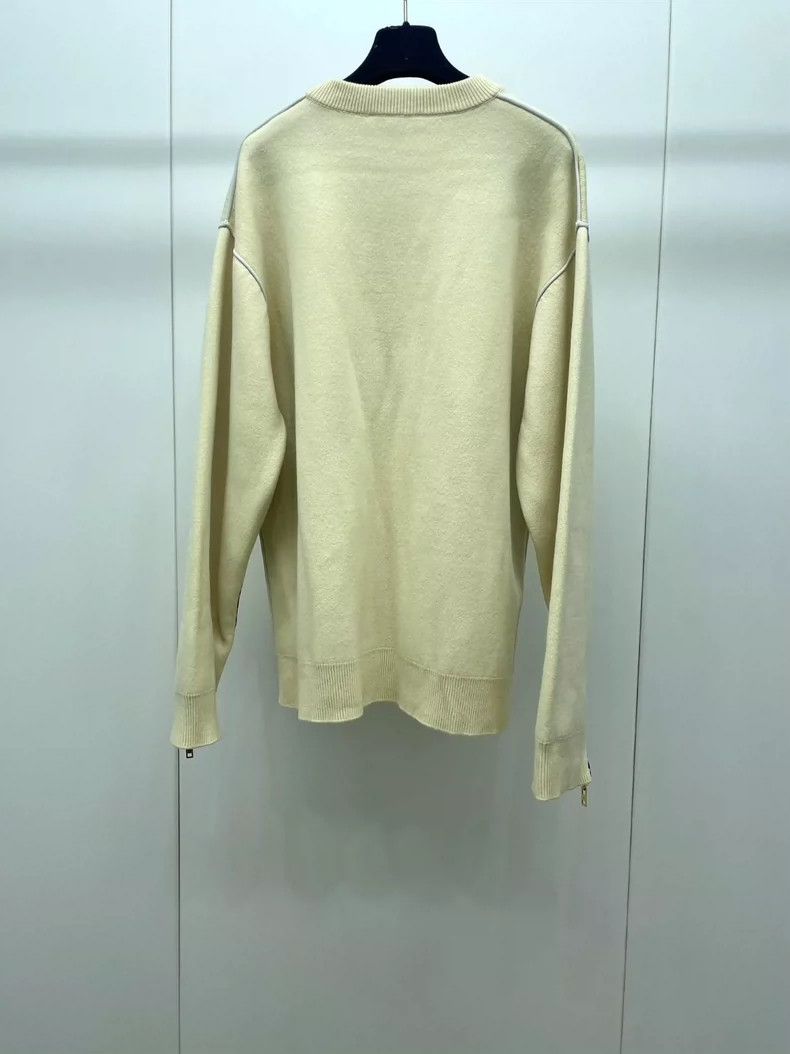 Louis Vuitton LV Yellow Knit Sweater with Zipper Detail- DMC Size US M / EU 48-50 / 2 - 2 Thumbnail