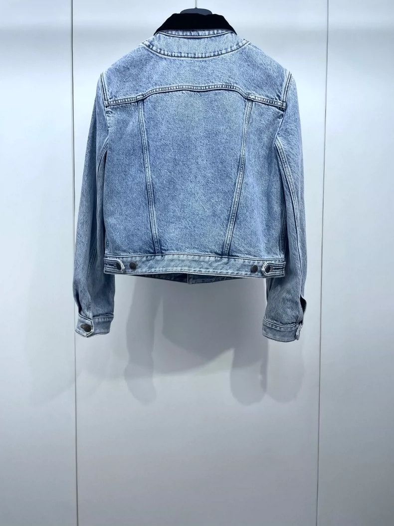 Louis Vuitton Louis Vuitton Denim Jacket with Velvet Collar- DMC Size US S / EU 44-46 / 1 - 2 Thumbnail