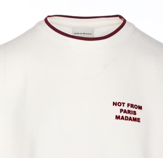 Tシャツ・カットソー DROLE DE MONSIEUR Men T Shirts TS262 CO167OW White Drole De Monsieur DROLE DE MONSIEUR Men T-Shirts TS262