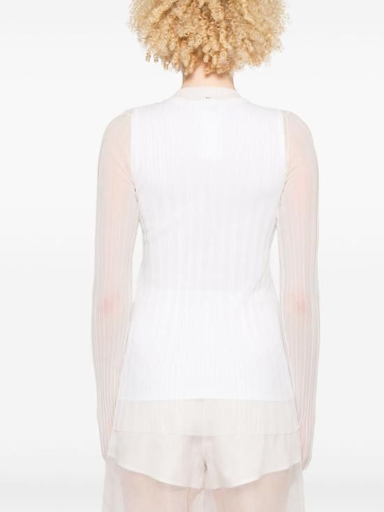 Sportmax SPORTMAX Women Sweater 2512381033600 ACINO1234001 White Size M / US 6-8 / IT 42-44 - 5 Thumbnail
