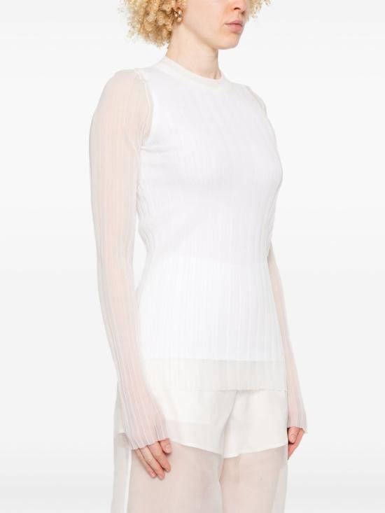 Sportmax SPORTMAX Women Sweater 2512381033600 ACINO1234001 White Size M / US 6-8 / IT 42-44 - 3 Thumbnail
