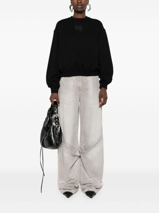 Alexander Wang ALEXANDER WANG Women Hoodies 4CC3241508 001 Black Size S / US 4 / IT 40 - 5 Thumbnail