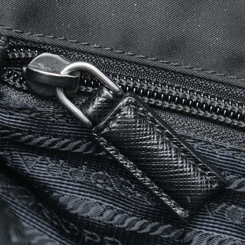 Prada Prada Prada Nylon Leather Logo Shoulder Bag Leather Shoulder Bag Size ONE SIZE - 8 Thumbnail