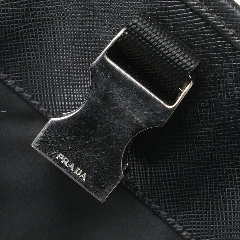 Prada Prada Prada Nylon Leather Logo Shoulder Bag Leather Shoulder Bag Size ONE SIZE - 6 Thumbnail