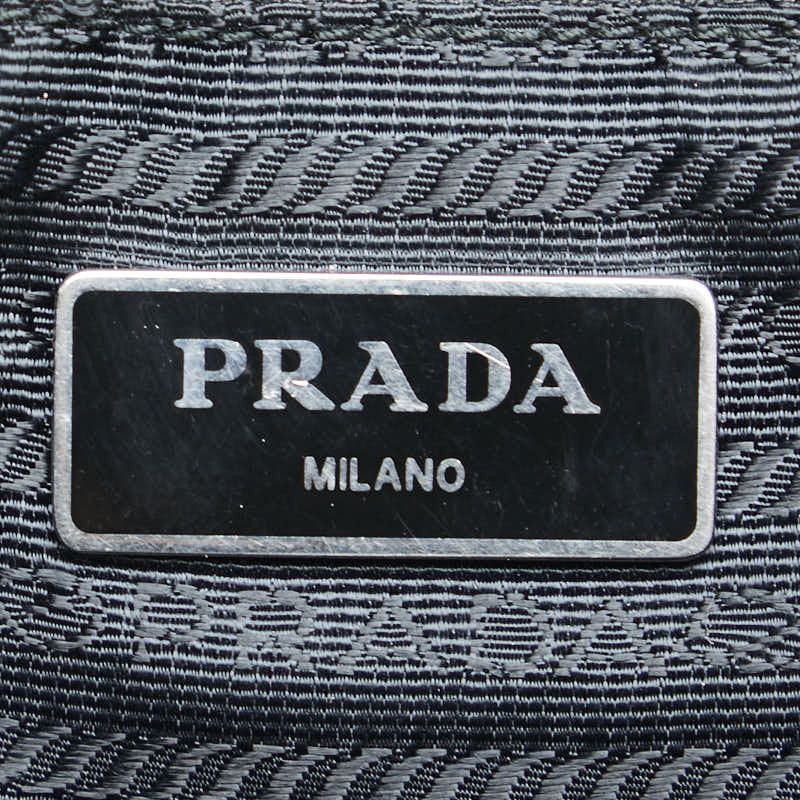 Prada Prada Prada Nylon Leather Logo Shoulder Bag Leather Shoulder Bag Size ONE SIZE - 9 Thumbnail