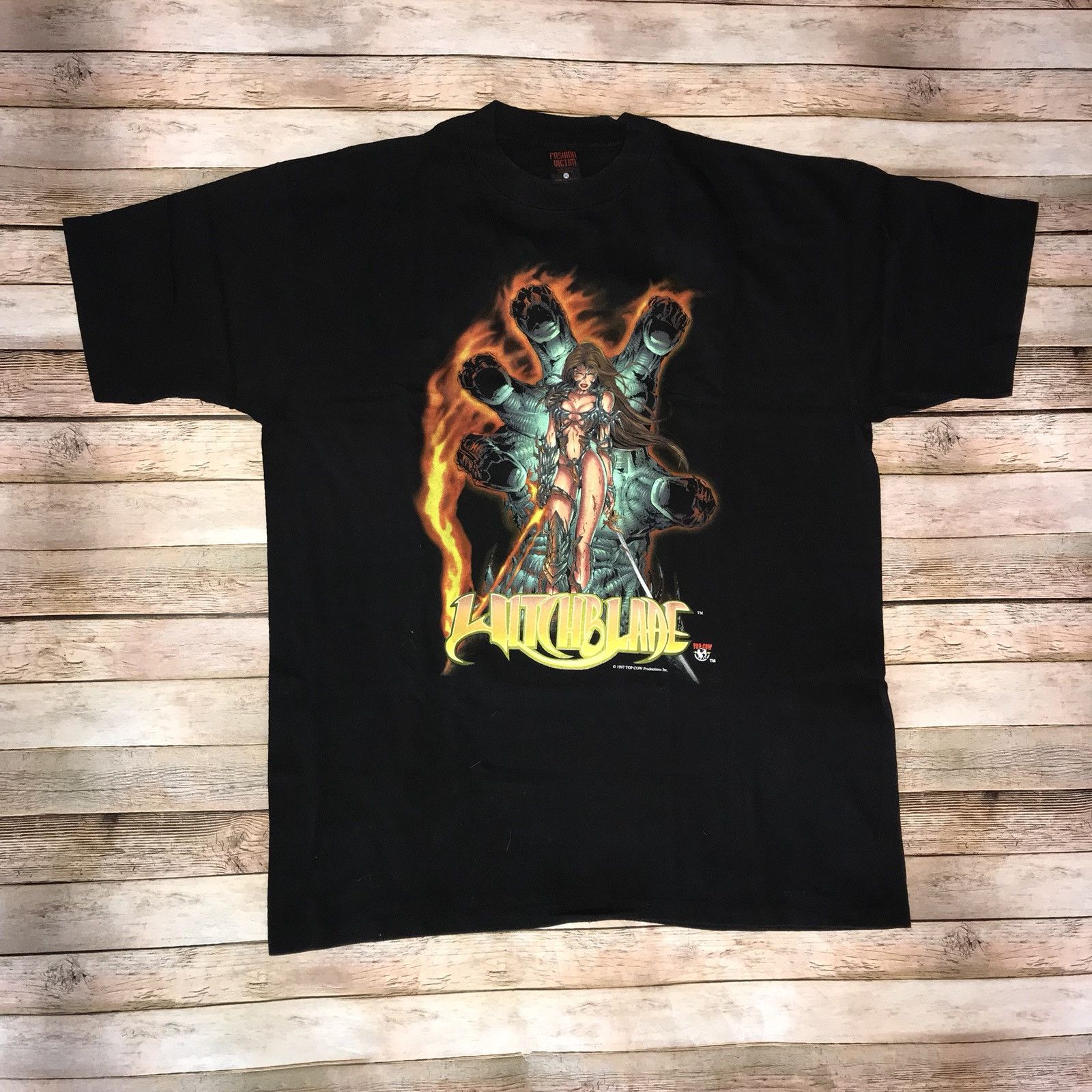 Vintage 1997 Witchblade by Marc Silvstri, Fashion Victim Tee | Grailed