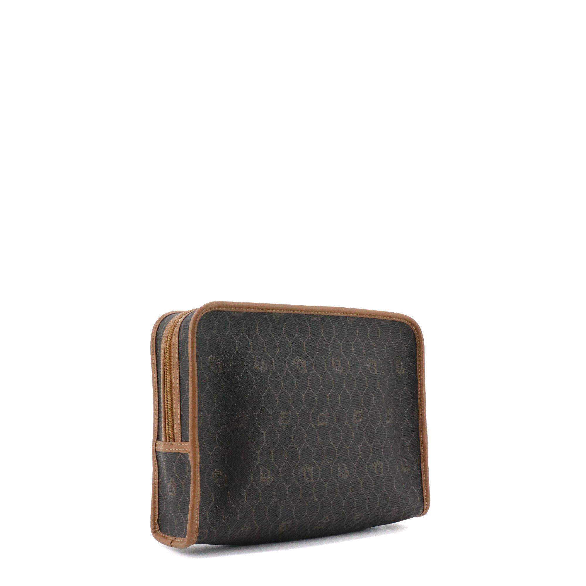 Dior DIOR - Dior pouch in vintage monogrammed honeycomb canvas Size ONE SIZE - 2 Thumbnail