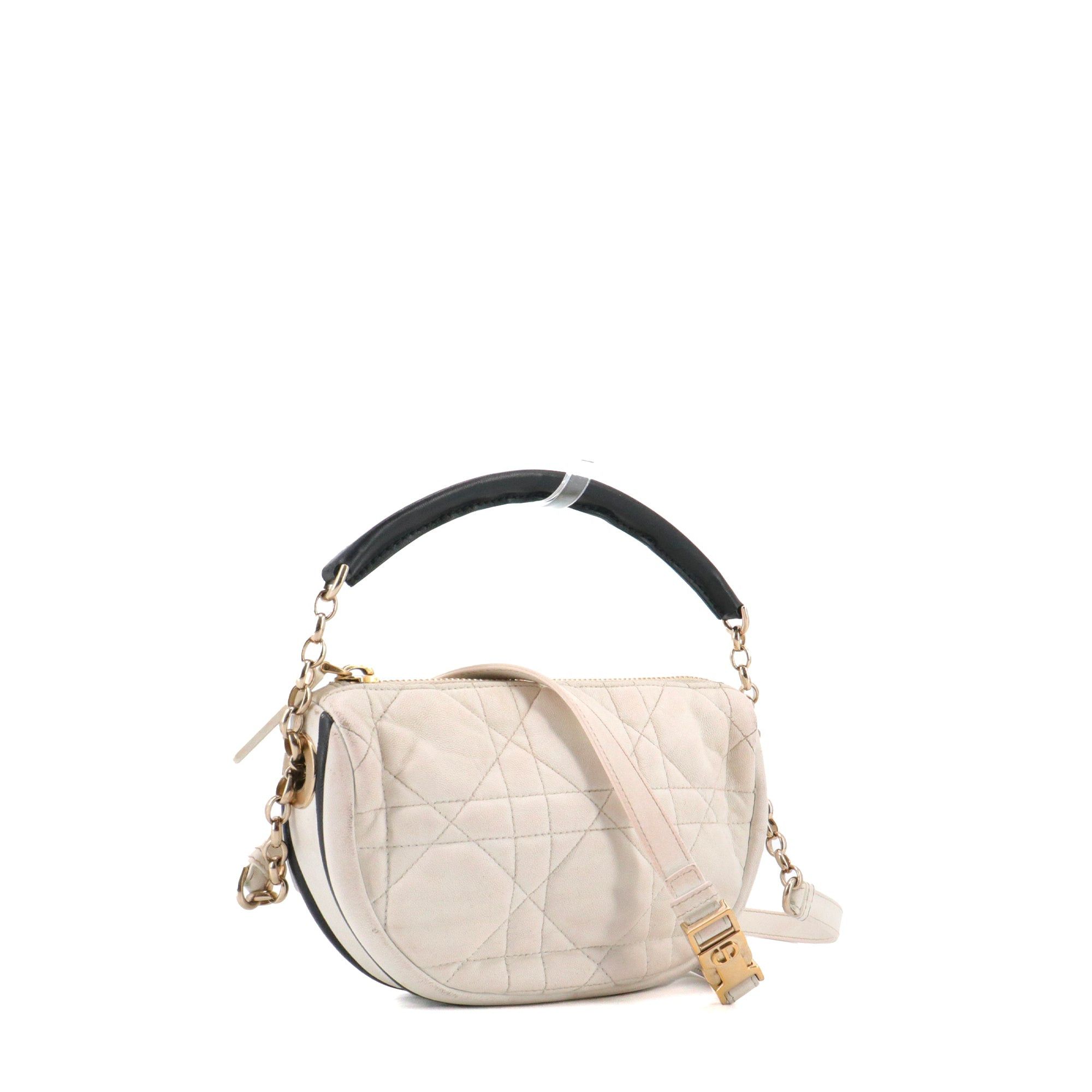 Dior DIOR - Vibe Hobo Dior shoulder bag in white cannage leather Size ONE SIZE - 2 Thumbnail