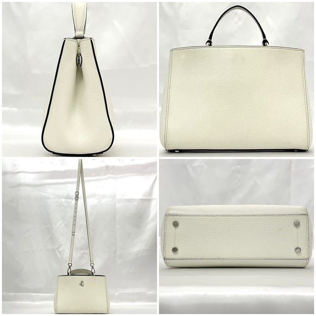Jimmy Choo JIMMY CHOO Handbag White Leather Size ONE SIZE - 2 Thumbnail