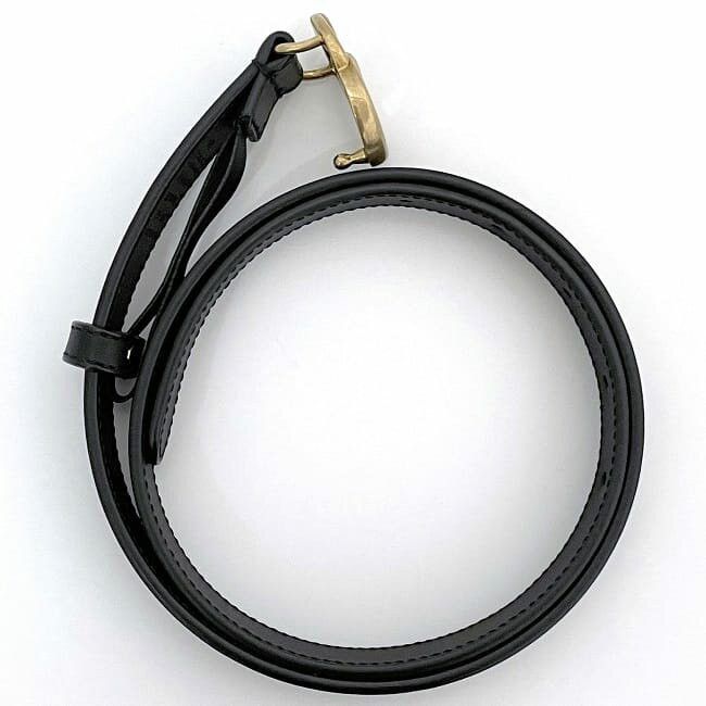 Gucci GUCCI Belt Black Leather Size ONE SIZE - 3 Thumbnail