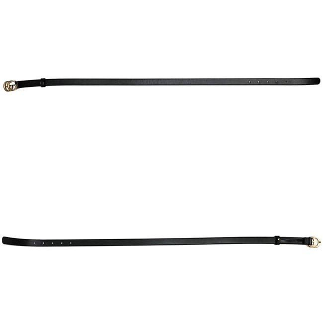 Gucci GUCCI Belt Black Leather Size ONE SIZE - 2 Thumbnail